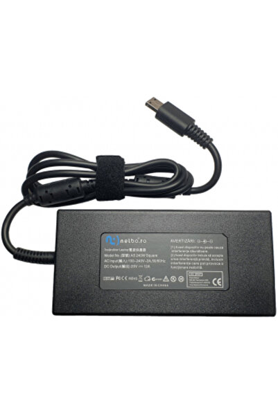 nelbo Incarcator laptop compatibil cu Asus MSI GE66 240W 20V 12A mufa USB dre...