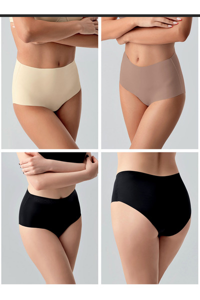 Slendos Women'S, Colorful, High Waist, Bato, Non-Marking, 3 Pieces Laser Cut ...