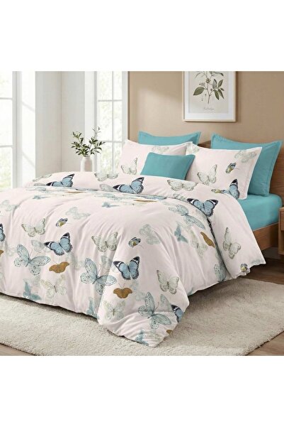 Pucioasa Duvet Cover Set with Stretchy in fine fabric, 6 pieces, Butterflies ...