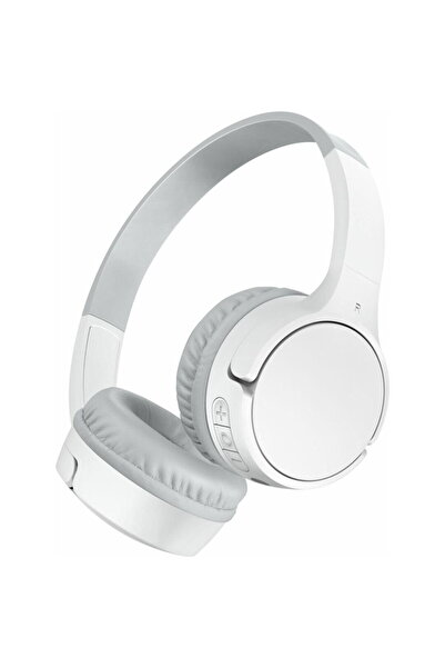 Belkin Căști Soundform Mini-On-Ear pentru copii, Bluetooth, USB-C, albe