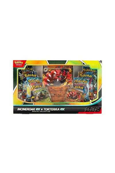 Pokemon TCG: مجموعة Incineroar ex وTorterra ex الخاصة