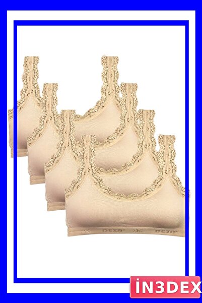 İN3DEX طقم بوستير مبطن مصنوع من قماش الخيزران المطرز بالدانتيل