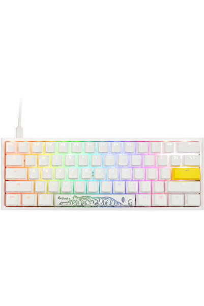 Ducky One 2 Pro Mini White Edition, RGB LED - Cherry Blue, Mechanical (US)