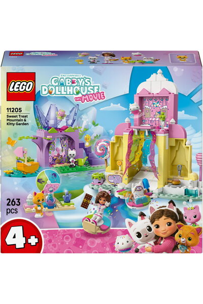 LEGO 11205 Casa de păpuși Gabby Muntele de glazură și grădina cu pisoi, jucăr...