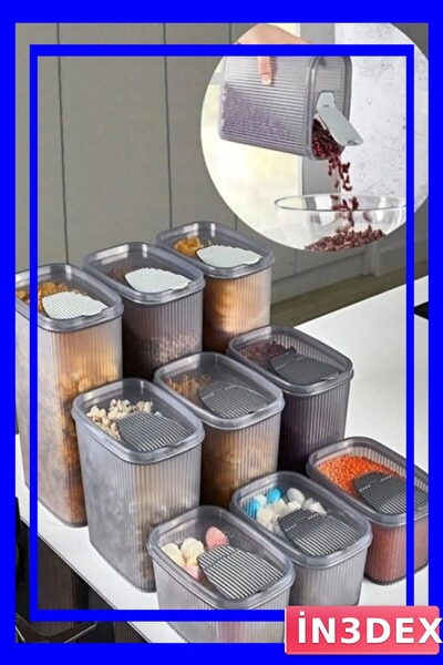 İN3DEX Large Capacity Food Storage Container 2.5 Liters