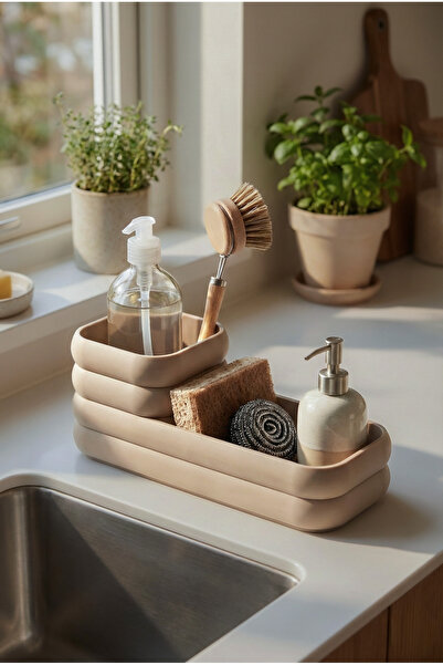 Puffin Design Pure Kitchen Organizer (Beige Color)