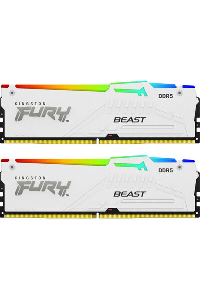 Kingston FURY Beast RGB White 32GB DDR5 5200MHz CL40 Dual Channel Kit