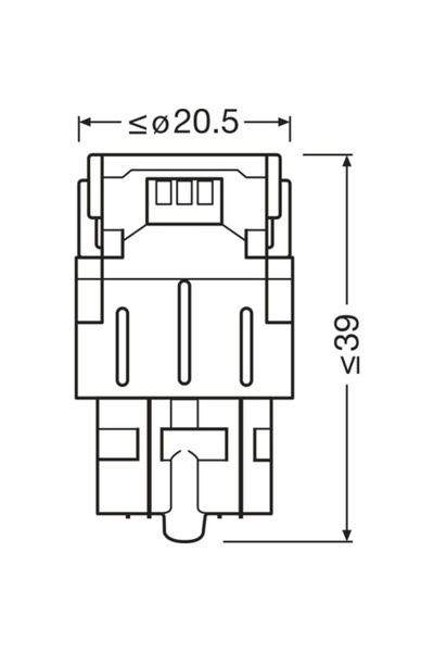 ams-OSRAM SET BECURI AUTO ELECTRICE 2 BECURI AUXILIARE CU LED 12 V (W 21/5 W)...