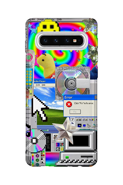 lelia حافظة هاتف شفافة مطبوعة متوافقة مع هاتف سامسونج جالاكسي S10 |   مجموعة:...