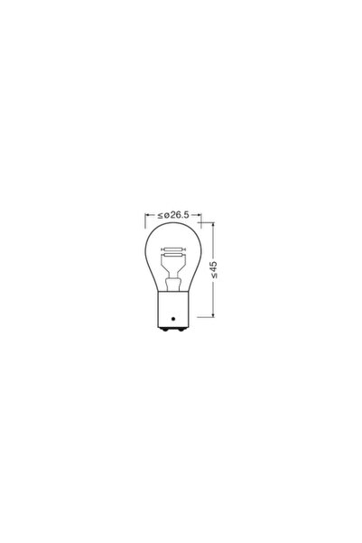 ams-OSRAM ELECTRICE AUTO BECURI AUTO SET 2 BECURI 12 V P 21/4 W ORIGINAL BLIS...
