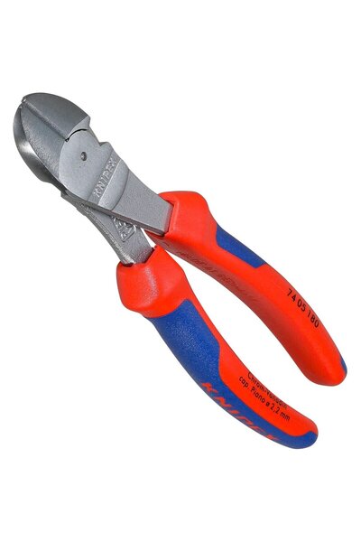 Knipex диагонални режещи клещи атраментирани 180 мм