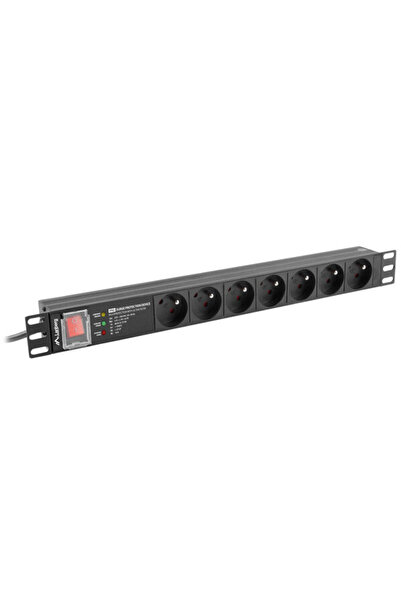 Lanberg Prelungitor rack PDU 19" (1U, 16A, 7 prize 230V, 2m)