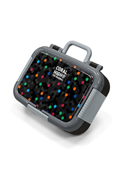 Coral High وعاء تغذية للأطفال من الفولاذ المقاوم للصدأ بنمط قرص العسل باللون ...