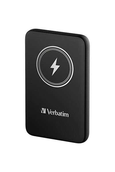 Verbatim Baterie externă magnetică wireless Charge'n'Go, neagră, de 10.000 mAh
