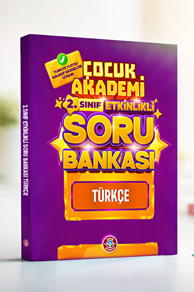Çocuk Akademi 2.⁠ ⁠Sınıf Etkinlikli Soru Bankası Türkçe Kitabı