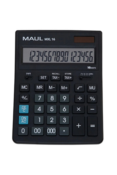 MAUL MXL16 Офис калкулатор, 16 цифри - черен
