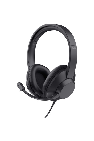 Trust Căști Ayda Max Overhead cu fir de 3,5 mm, negre