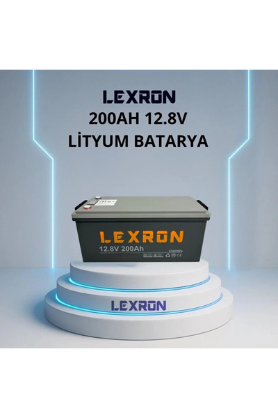 Lexron 200AH 12.8V Lityum Akü