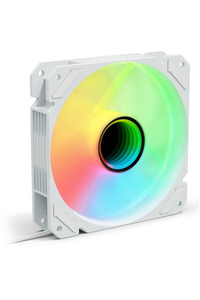 SHARKOON Ανεμιστήρας υπολογιστή SHARK Mirror PWM RGB, λευκό, 12 cm