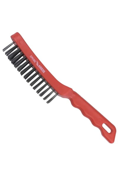 Generic Perie de sârmă de oțel cu 5 rânduri, lungime 270 mm, mâner din plastic