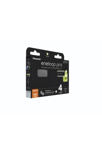 PANASONIC Baterie „eneloop pro”, AAA, 930 mAh, set de 4 cu husă