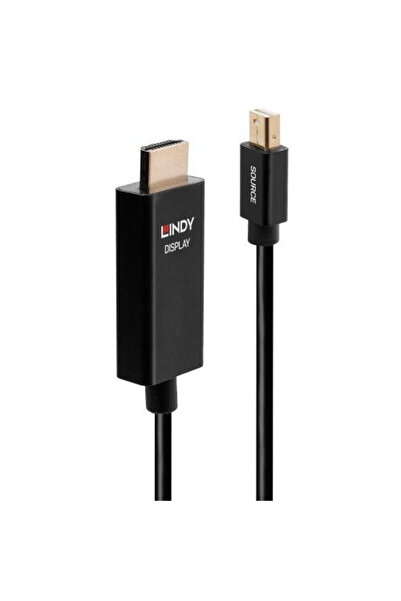 LİNDY 1m Mini DP to HDMI (HDR) Cable