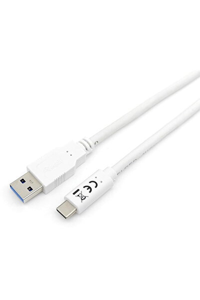 EQUIP Cablu USB 3.2 A -> C St/St 1.00m 3A/20V ws