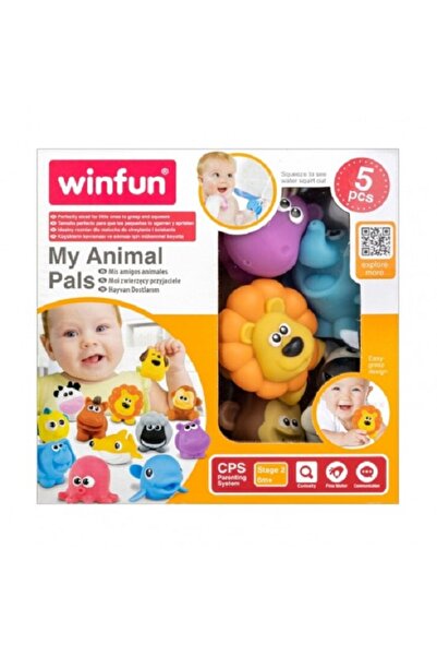 WINFUN Set 5 figurine animale din jungle, 5 cm