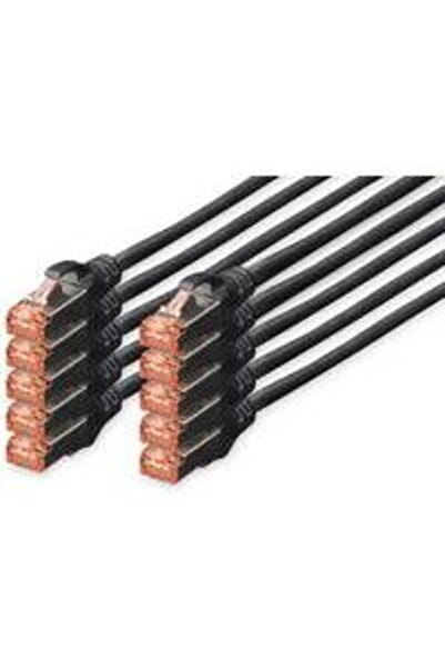 Assmann Cablu de rețea CAT 6 S/FTP, 10 buc, 5m, negru