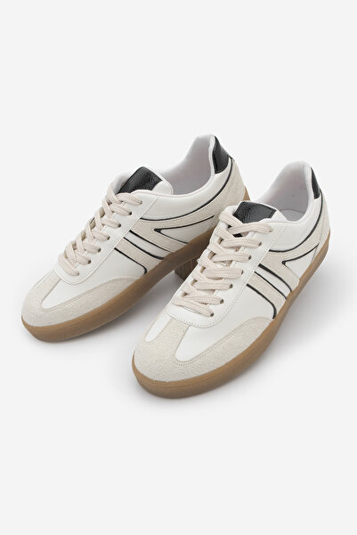 Marjin Women's Sneaker Lace-Up Retro Sports Shoes Denor Black