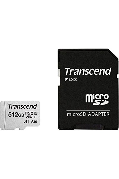 Transcend 512GB microSD Memory Card w/ Adapter UHS-I U3 A1