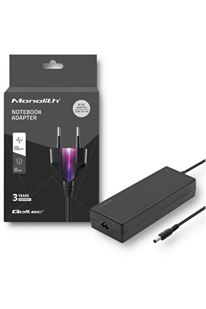 Qoltec Φορτιστής γραφείου, Monolith, 120W, 12V, 10A, Μαύρο