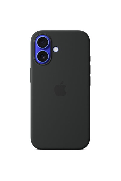 Apple Husă din silicon cu MagSafe pentru iPhone 16 - neagră