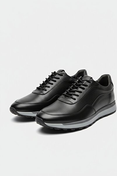 LUSIVE 100% Genuine Leather Black Lace-Up Comfortable Casual Men's Shoes Luas...