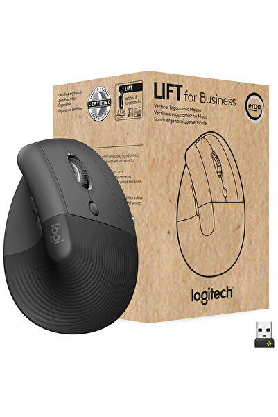 logitech Wireless Lift for Business Vertical Ergonomic, Graphite