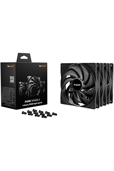 Be Quiet! Wings 3, set 3 bucăți, 140mm, 1800rpm, 30,5dBA