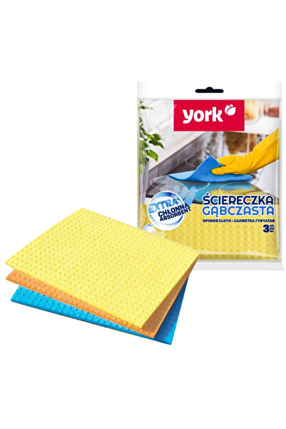 YORK Мокри, абсорбиращи кърпички, 17,5 x 15,5 см, 3 бр./комплект, - различни ...