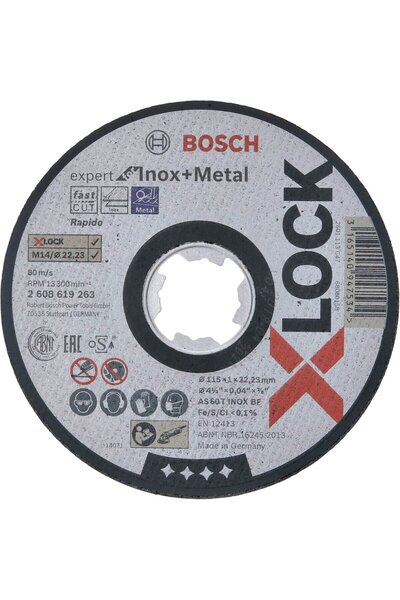 Bosch Flex X-LOCK INOX 115x1mm