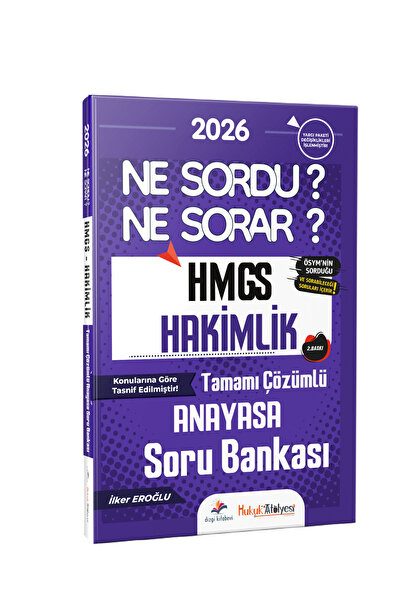 Dizgi Kitap 2026 Hukuk Atölyesi HMGS Hakimlik Ne Sordu Ne Sorar Anayasa Hukuk...