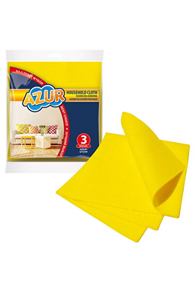 YORK Lavete universale, 35 x 35 cm, set 3 buc., AZUR - galben