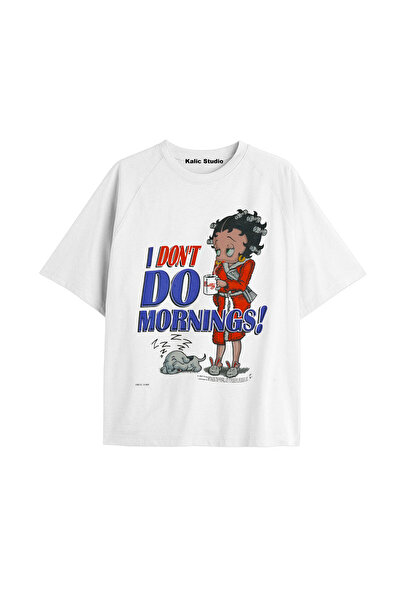 Kalic Studio Betty Boop Oversize kroj T-shirt bela