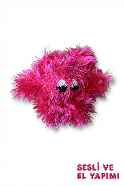 MALLY PET PROFESSIONEL PET CARE Pink Octopus Handmade Sound-Making Cat and Do...