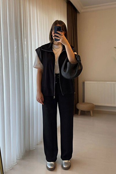 Kubos Moda Waist Elasticated Zippered Vest and Trousers Set