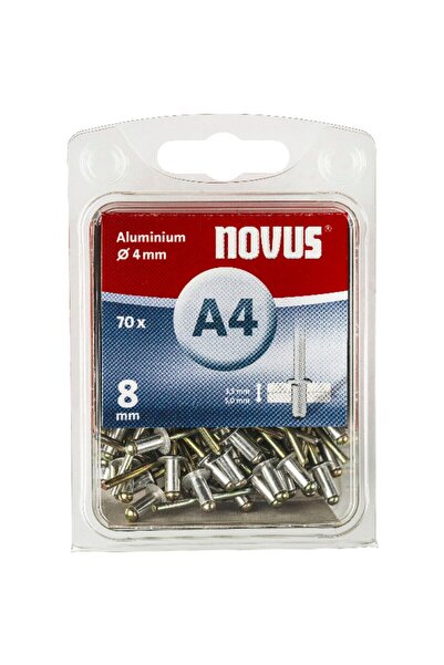 NOVUS Нитове A 4 X 8 ALU 70 бр.