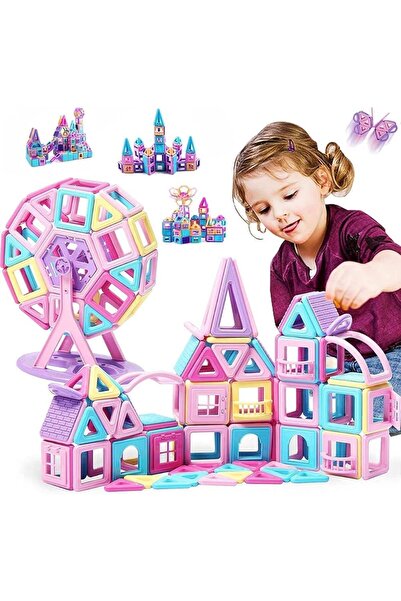 Arabest Magnetic Tiles,Deluxe 126 PCS Building Blocks Magnet Toys for Kids,3D...