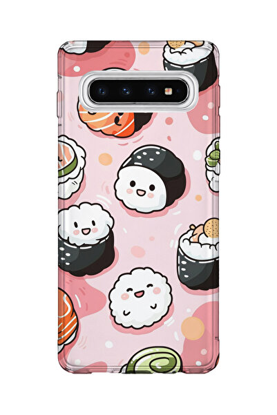 lelia حافظة هاتف شفافة مطبوعة متوافقة مع هاتف سامسونج جالاكسي S10 |   مجموعة:...