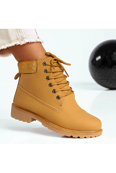 Zaira Women's Fur Boots Amber Brown #13174 - 40