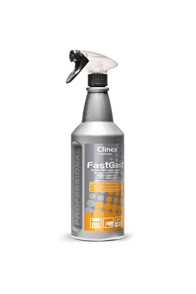 Clinex FastGast, 1 litru, cu spray, soluție degresantă pentru suprafețe dific...