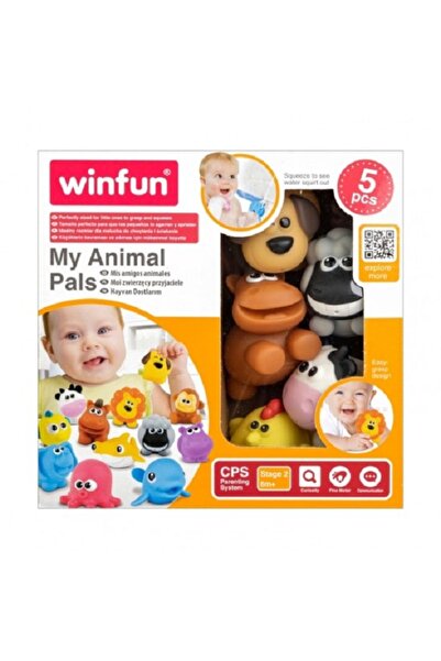 WINFUN Set 5 figurine animale de la ferma, 5 cm