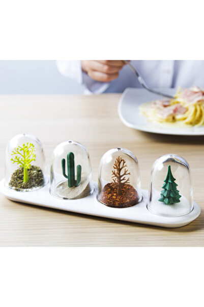 CALIBURN Seasoning Shakers Four Seasons Spice Rack